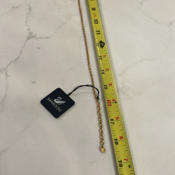 Sparkly Swarovski pink glass bead Crystal & green crystal flower necklace w/ tag - Picture 13 of 16